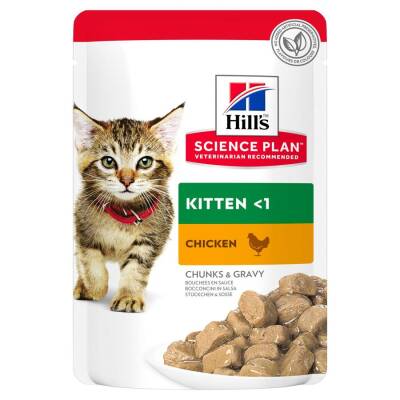 Hill's SCIENCE PLAN Tavuklu Yavru Yaş Kedi Maması 85 gr - 1